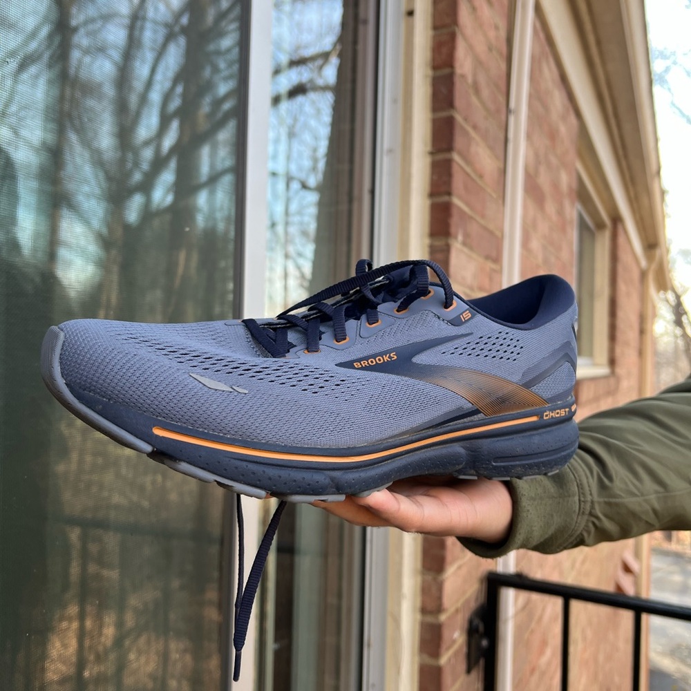 Brooks Blue and Orange Athletic Shoe